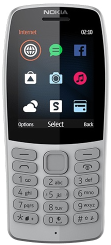 Моб.телефон Nokia 210 grey-8-зображення
