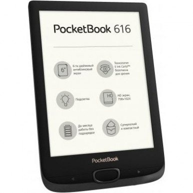 Електронна книга PocketBook 616, Black(PB616-H-CIS)-11-изображение