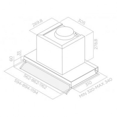 Вытяжка кухонная Elica BOX IN PLUS IXGL/A/120-4-изображение