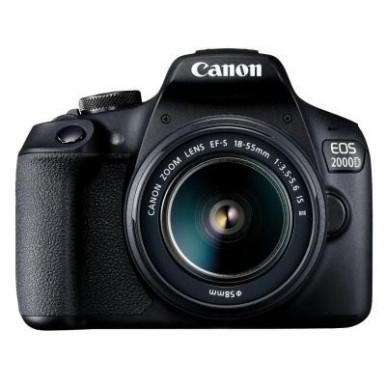 Фотоапарат Canon EOS 2000D + об`єктив 18-55 IS II + сумка SB130 + картка пам`яти SD-7-изображение