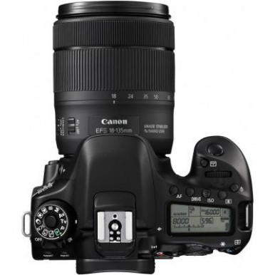 Цифр. фотокамера дзеркальна Canon EOS 80D + об'єктив 18-135 IS nano USM-24-зображення