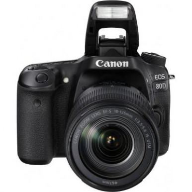 Цифр. фотокамера дзеркальна Canon EOS 80D + об'єктив 18-135 IS nano USM-29-изображение