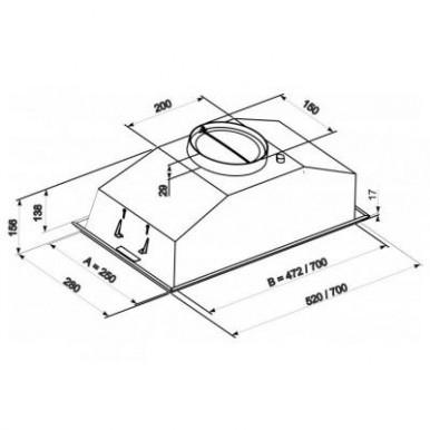 Вытяжка кухонная Eleyus Modul 1200 LED SMD 52 IS-17-изображение
