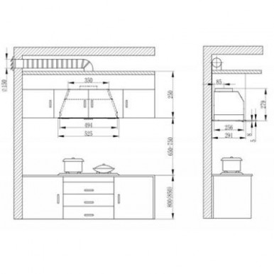 Вытяжка кухонная Interline SMART BK A/60/T-13-изображение