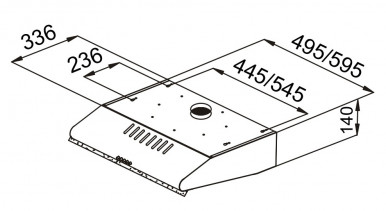 Витяжка Pyramida MHX 50 WH-3-изображение