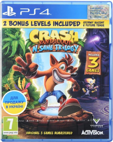 Гра консольна PS4 BD Crash Bandicoot N'sane Trilogy [Blu-Ray диск]-1-изображение