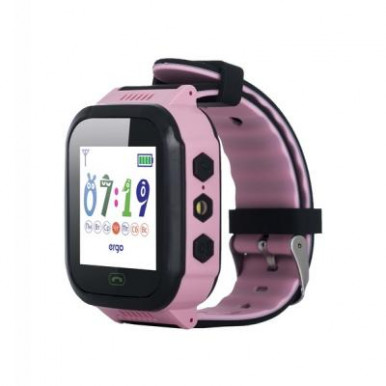 Смарт годинник ERGO GPS Tracker Junior Color J020 - Детский трекер (Рожевий)-6-зображення