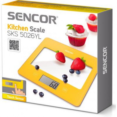 Ваги кухонні Sencor SKS 5026 YL (SKS5026YL)-3-зображення