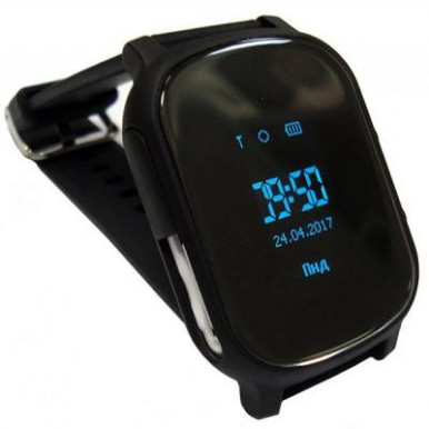 Дитячий GPS годинник-телефон GOGPS ME К20 Чорний-6-изображение