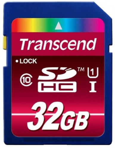 Карта пам'ятi Transcend SDHC 32GB UHS-I U1 (TS32GSDHC10U1)-1-зображення