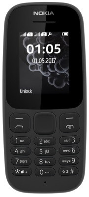 Моб.телефон Nokia 105 DS NEW Black-3-зображення