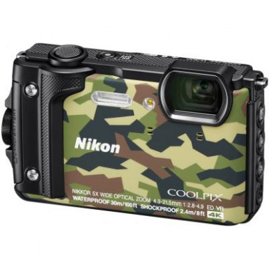 Цифровий фотоапарат Nikon Coolpix W300 Camouflage (VQA073E1)-5-зображення