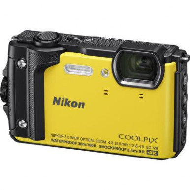 Цифровий фотоапарат Nikon Coolpix W300 Yellow (VQA072E1)-5-зображення