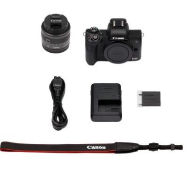Цифровий фотоапарат Canon EOS M50 15-45 IS STM Kit black (2680C060)-15-зображення