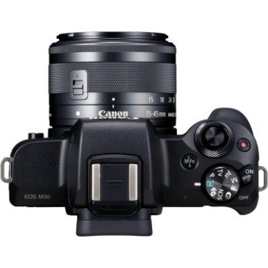 Цифровий фотоапарат Canon EOS M50 15-45 IS STM Kit black (2680C060)-17-зображення