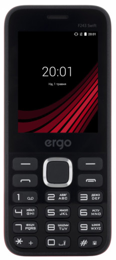Моб.телефон Ergo F243 Swift Dual Sim (чорний)-8-зображення