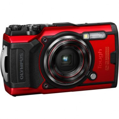 Цифровий фотоапарат Olympus TG-6 Red (Waterproof - 15m; GPS; 4K; Wi-Fi) (V104210RE000)-8-зображення