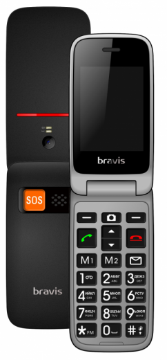 Мобильный телефон Bravis C244 Signal Black-7-изображение