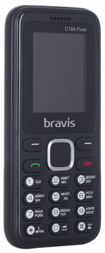 Мобильный телефон Bravis C184 Pixel Dual Sim Black-10-изображение