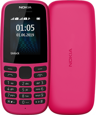 Мобильный телефон Nokia 105 (TA-1174) Pink-3-изображение