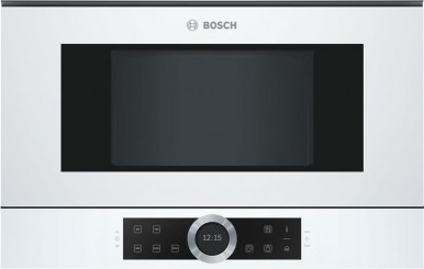 Вбудовувана мікрохвильова піч Bosch BFL634GW1 - 21л./900Ватт/TFT дисплей/білий-4-зображення