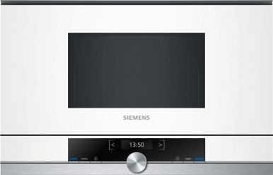 Вбудовувана мікрохвильова піч Siemens BF634LGW1 - 21л./900Ватт/TFT дисплей/білий-4-зображення