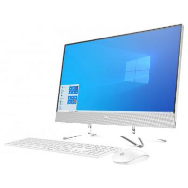 Персональний комп'ютер-моноблок HP All-in-One 23.8FHD/Intel i3-10100T/8/128F+1000/NVD330-2/kbm/DOS/Silver-7-зображення