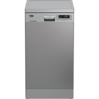 Отдельно стоящая посудомоечная машина Beko DFS26025X - 45 см./10 компл./6 прогр./А++/серый-6-изображение
