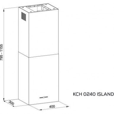 Витяжка кухонна Kernau KCH 0240 W ISLAND-3-зображення