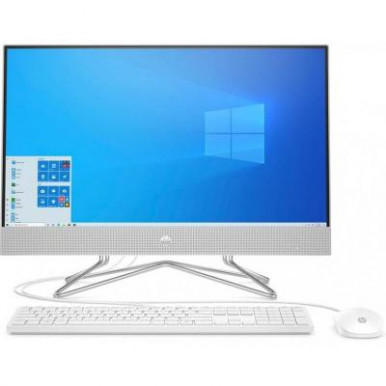 Персональний комп'ютер-моноблок HP All-in-One 23.8FHD/Intel i5-10400T/8/128F+1000/int/kbm/2Y/DOS/White-2-зображення