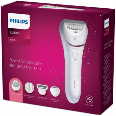 Эпилятор для влажной и сухой эпиляции Philips Series 8000 BRE740/10-22-изображение