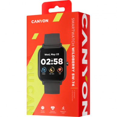 Смарт-часы Canyon CNS-SW74BB Wildberry Black (CNS-SW74BB)-11-изображение