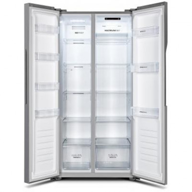 Холодильник SBS Gorenje NRS8181KX, 185х63х83см, 2 двері, 264( 164)л, А+, NF+ , Зона св-ті, Зовн. Диспл, Сріблястий-5-зображення