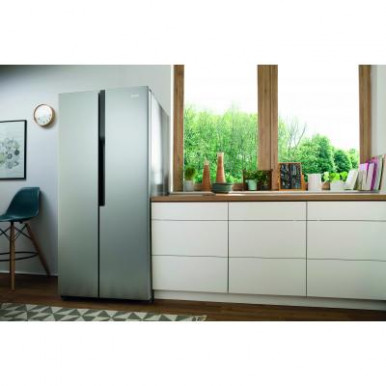 Холодильник SBS Gorenje NRS8181KX, 185х63х83см, 2 двері, 264( 164)л, А+, NF+ , Зона св-ті, Зовн. Диспл, Сріблястий-7-зображення