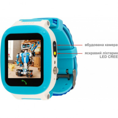 Смарт-годинник Amigo GO004 Splashproof Camera+LED Blue-9-зображення