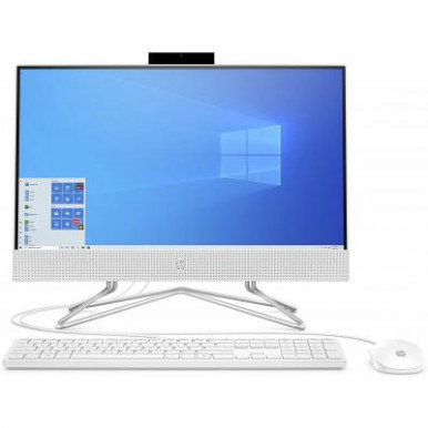 Персональний комп'ютер-моноблок HP All-in-One 21.5FHD/Intel Pen J5040/4/1000/ODD/int/kbm/DOS/White-6-зображення