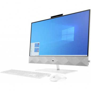 Персональний комп'ютер-моноблок HP Pavilion 27FHD Touch/Intel i5-10400T/8/256F/NVD350/kbm/W10/White-7-зображення