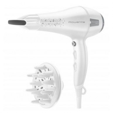 Фен Rowenta CV7825F0, 2100 Вт, з АС мотором, 2 швидкості, дифузор, білий-6-зображення