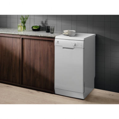 Посудомоечная машина Electrolux SMA91210SW отдельностоящая, ширина 45 см, A++, 9 комплектов, инвертор, белая-9-изображение
