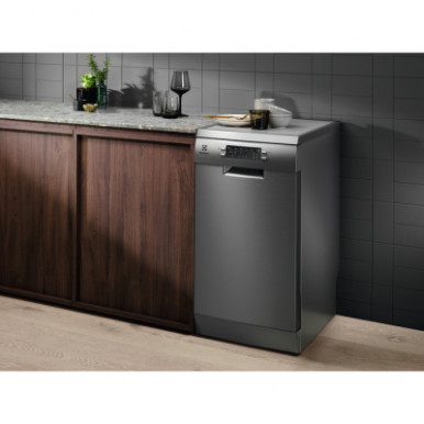 Посудомоечная машина Electrolux SMM43201SX отдельностоящая, ширина 45 см, A++, 10 комплектов, инвертор, дисплей, нерж. сталь-15-изображение