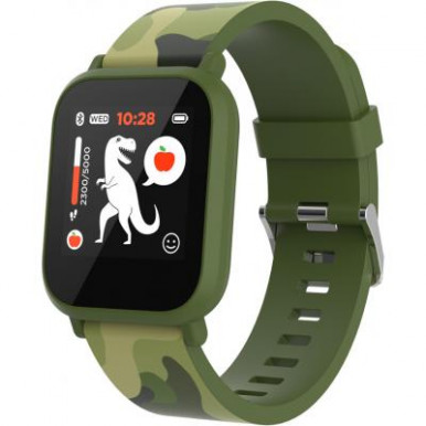 Смарт-часы Canyon CNE-KW33GB Kids smartwatch Green My Dino (CNE-KW33GB)-5-изображение