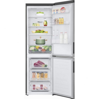 Холодильник с нижн. мороз. камерою LG GA-B459CLWM, 186х68х60см, 2 дв., Холод.відд. - 234л, Мороз. відд. - 107л, A++, NF, Інв., Зовнішній дисплей, Платиново-сірий-21-зображення
