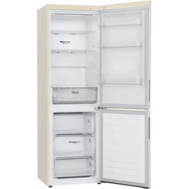 Холодильник с нижн. мороз. камерою LG GA-B459CEWM, 186х68х60см, 2 дв., Холод.відд. - 234л, Мороз. відд. - 107л, A++, NF, Інв., Зовнішній дисплей, Бежевий-19-зображення