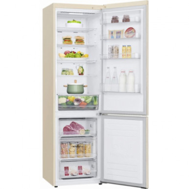 Холодильник с нижн. мороз. камерою LG GA-B509SESM, 203х68х60см, 2 дв., Холод.відд. - 277л, Мороз. відд. - 107л, A++, NF, Інв., З-19-зображення