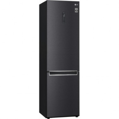 Холодильник с нижн. мороз. камерой LG GW-B509SBUM, 203х68х60см, 2 дв., Холод.відд. - 277л, Мороз. відд. - 107л, A++, NF, Інв., Зона свіжості, Зовнішній дисплей, Чорний матовий-16-зображення