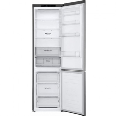 Холодильник з нижн. мороз. камерою LG GW-B509SMJM, 203х68х60см, 2 дв., Холод.відд. - 277л, Мороз. відд. - 107л, A++, NF, Інв., Сірий-19-зображення