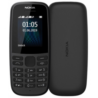 Мобільний телефон Nokia 105 SS 2019 (no charger) Black (16KIGB01A19)-3-зображення