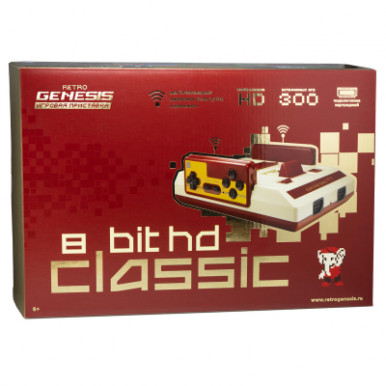 Игровая консоль Retro Genesis 8 Bit HD Classic  (300 игр, 2 беспроводных джойстика, HDMI кабель)-7-изображение