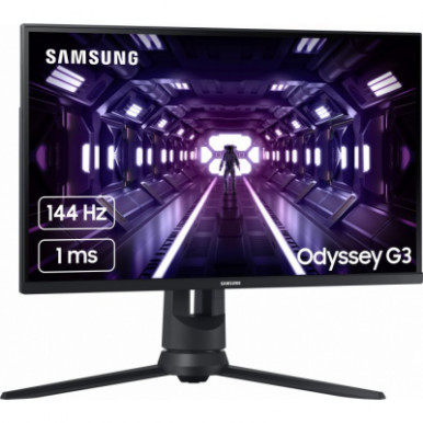 Монітор LCD 24" Samsung Odyssey G3 F24G35TFW, HDMI, DP, VA, 1920x1080, 144Hz, 1ms-21-зображення