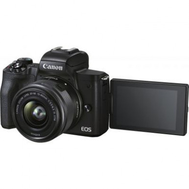 Цифровий фотоапарат Canon EOS M50 Mk2 + 15-45 IS STM Kit Black (4728C043)-13-зображення